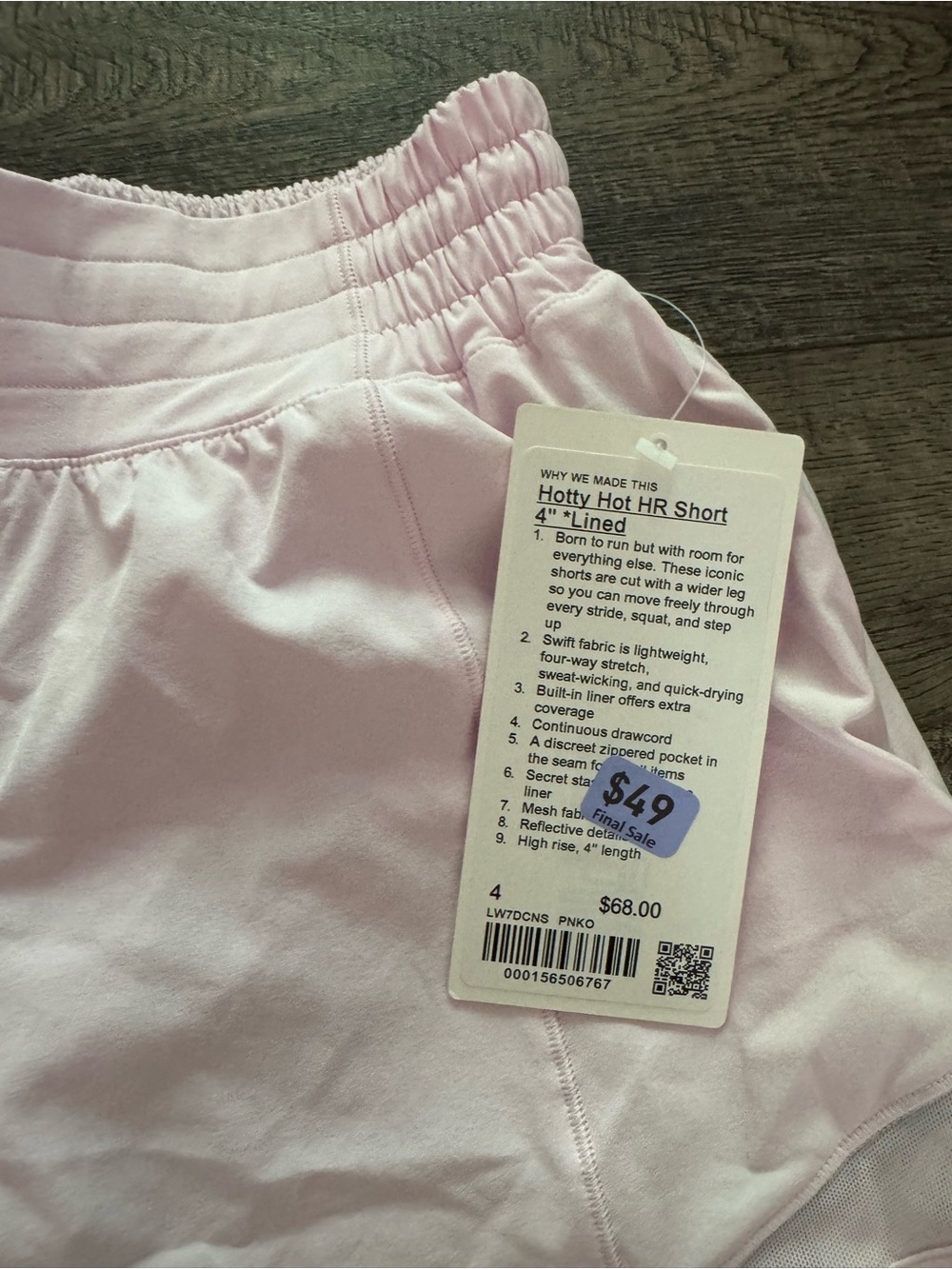 lululemon athletica Light Pink Athletic Shorts - Picture 2 of 3